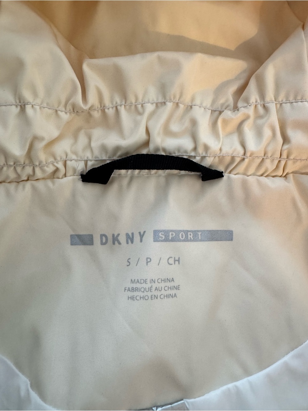 DKNY Cream Rain Jacket